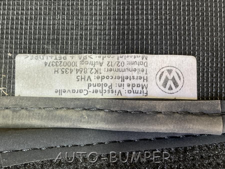 VW Golf 6, Jetta 2011- К-т ковриков, "Черный/серый кристал" 1K2864435H 1K2864436H  1K0864451H 1K0864452H 